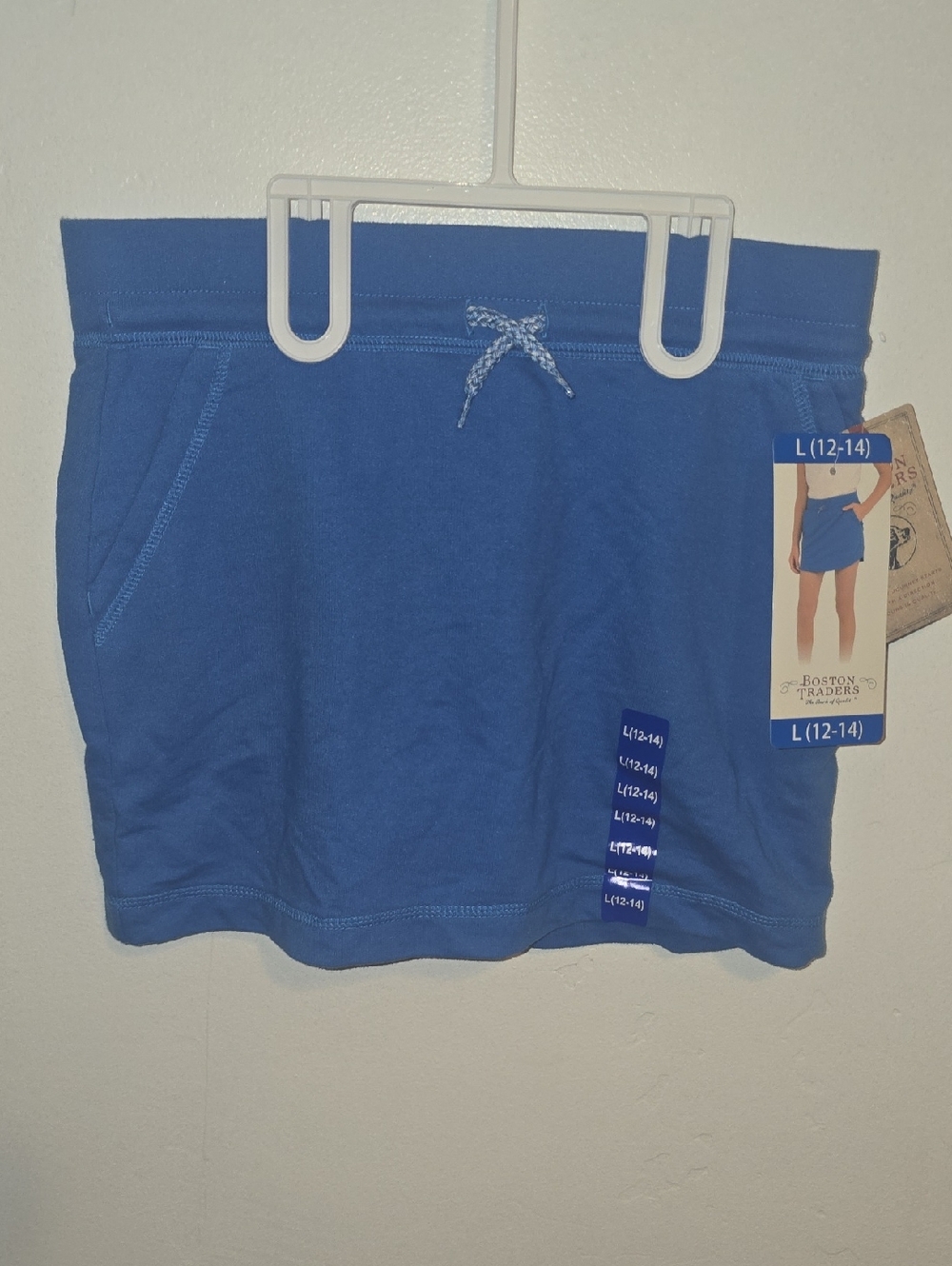 Boston Traders Royal Blue Knit Drawstring Skort